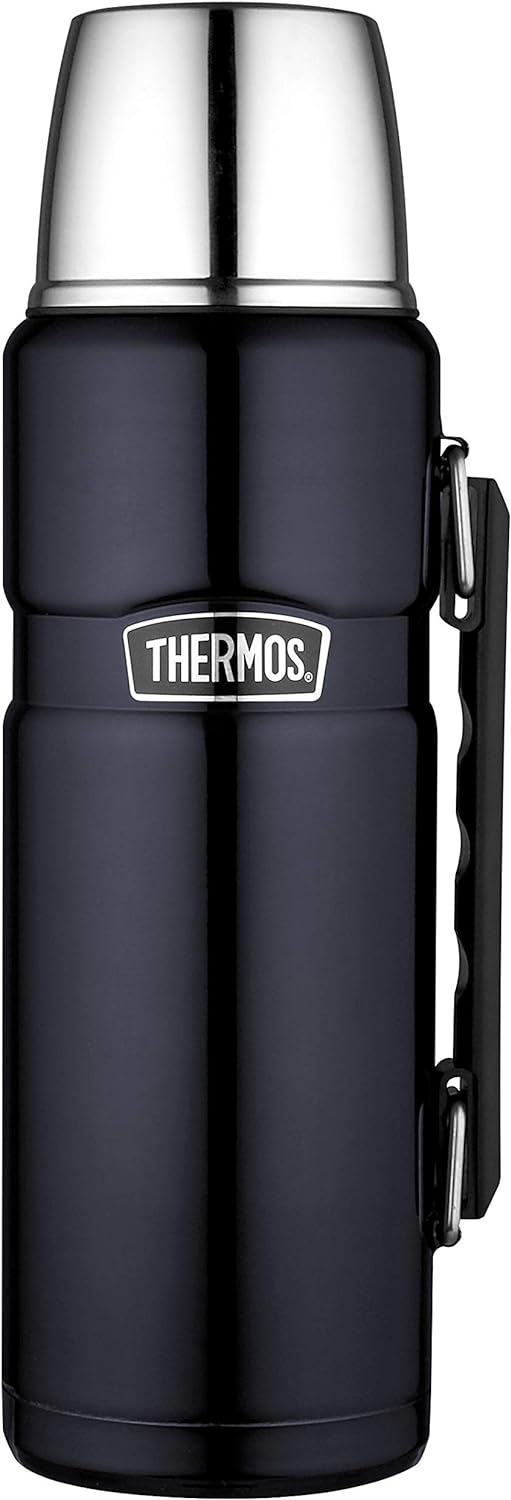 Thermos 183267 Stainless King Flask, Midnight Blue, 1.2 L &amp; Thermobecher Stainless King, Kaffeebeche