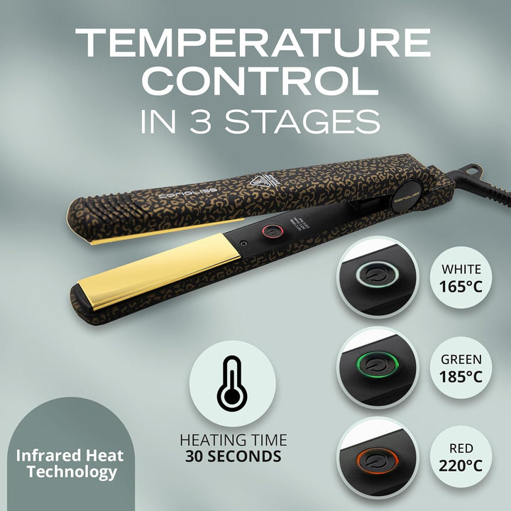 Corioliss C-Style | Haarglätter mit Titanplatten | Temperatur 165–220°C | Ionen-Technologie | Glätte