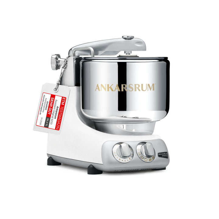 Ankarsrum - Assistent Original Basis Küchenmaschine Creme AKM6230MW Mineral Weiss