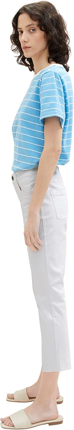 TOM TAILOR Damen Alexa Slim Jeans 25W / 26L 20000 - White, 25W / 26L 20000 - White