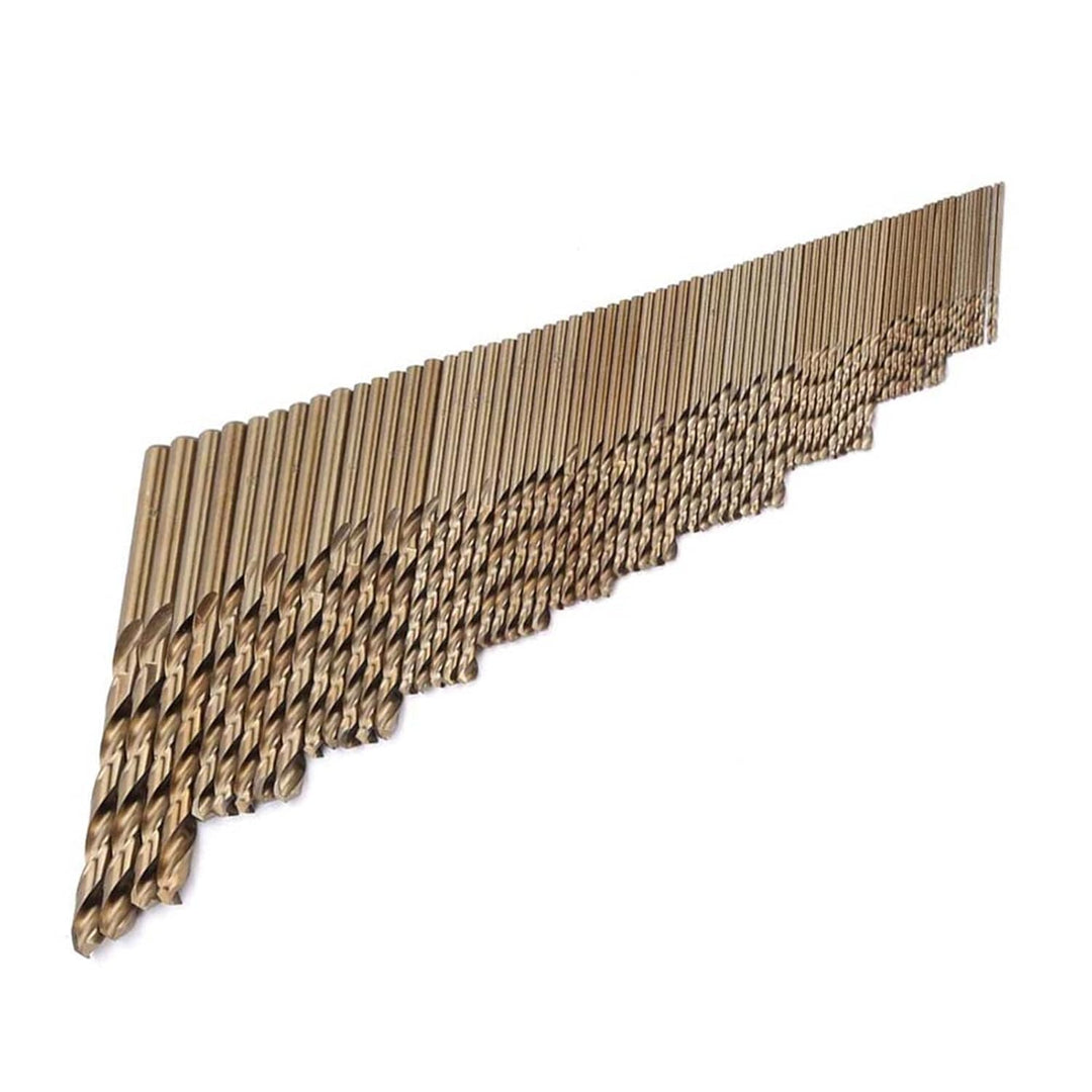 74 Stück Hochgeschwindigkeitsstahl M35 Kobalt-Spiralbohrer Set Spiralbohrer Set Verbrauchsmaterial B