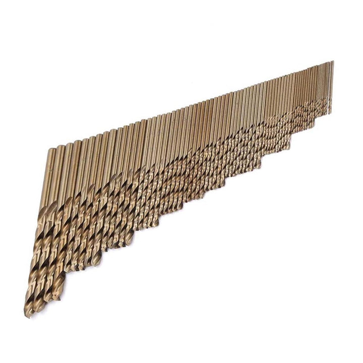 74 Stück Hochgeschwindigkeitsstahl M35 Kobalt-Spiralbohrer Set Spiralbohrer Set Verbrauchsmaterial B