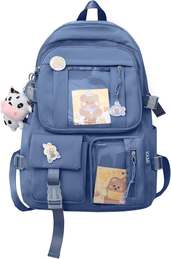 PORRASSO Mädchen Schulrucksack Süsser Schultasche Schüler Rucksäcke Teenager Nylon Daypack Damen Sch