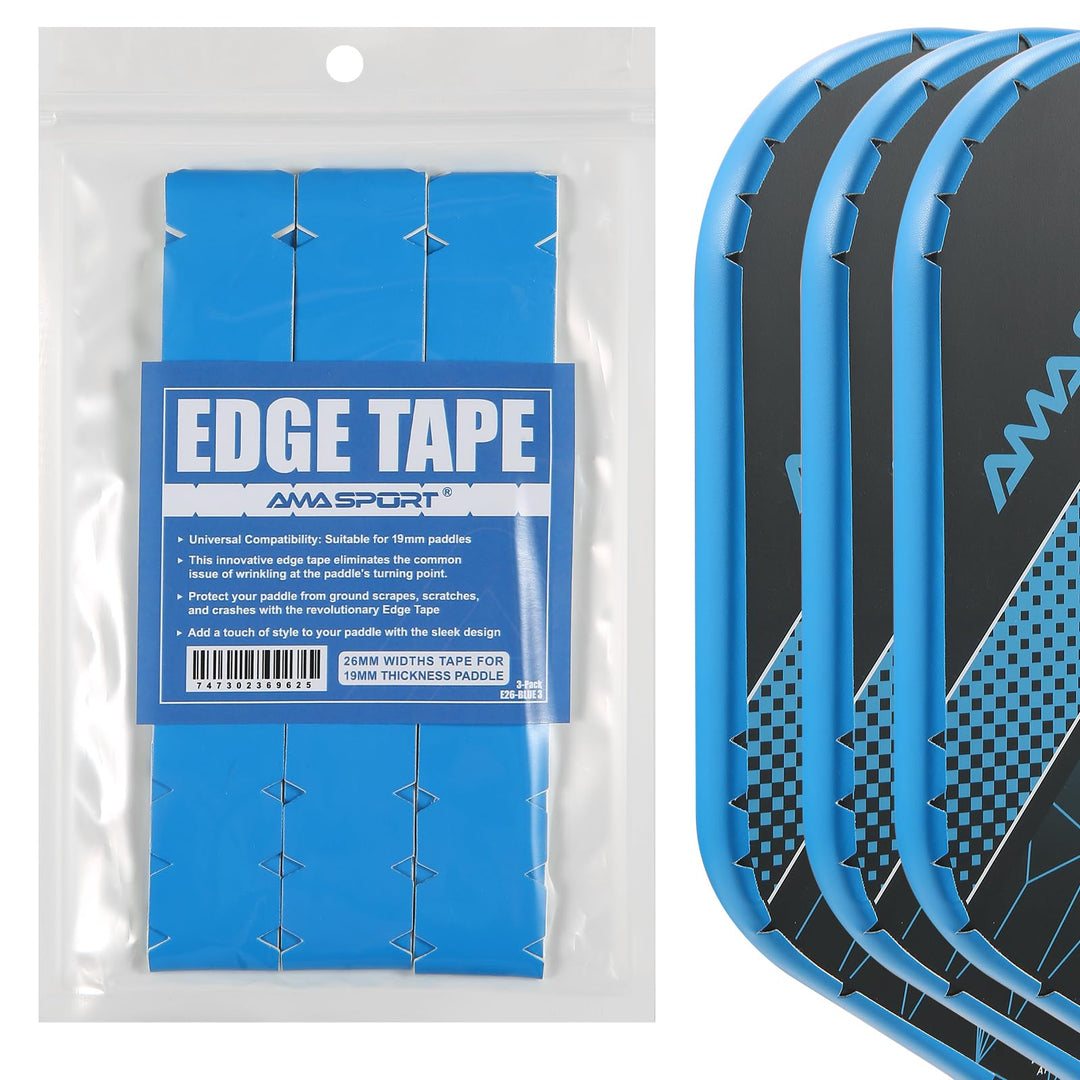 PICKLETECH Pickleball Paddelschutzband Blau – Paddelkopfkantenschutz – Schlägerkantenschutzband pass