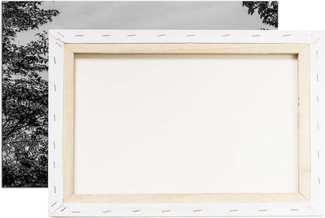 Fuji - der grösste Berg Japans Effekt: Schwarz&Weiss,Format: 80x60 als Leinwandbild, Motiv fertig ge