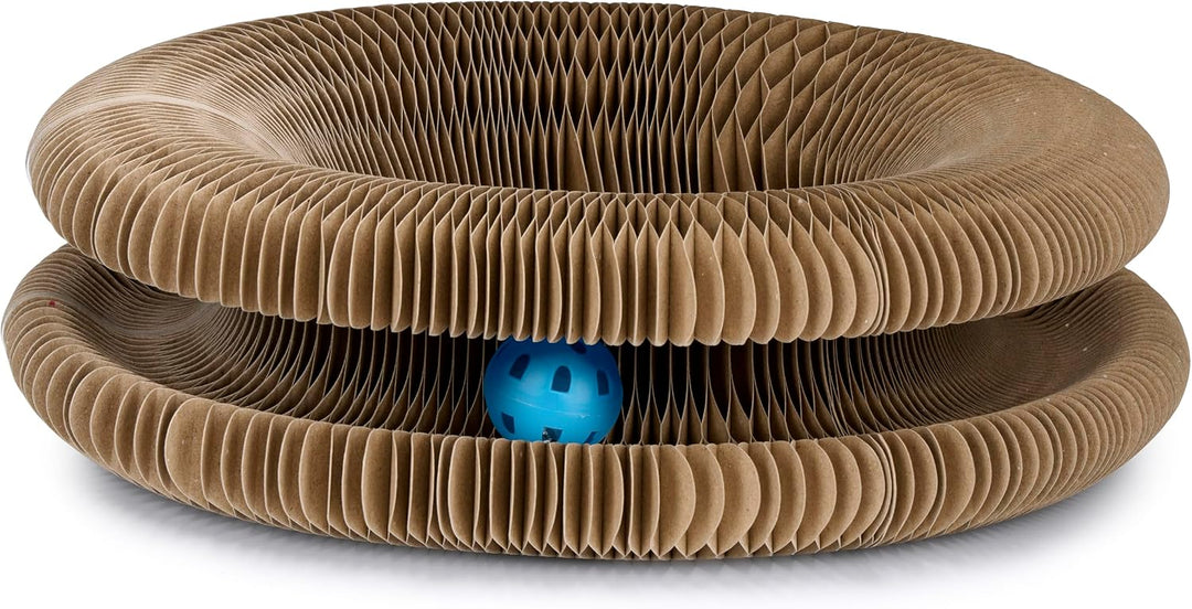 maxxpro Katzenspielzeug Selbstbeschäftigung – Kratzpappe – Katzenminze – Spielzeugball