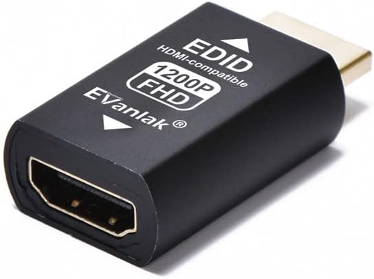 EVanlak HDMI-Emulator-Dongle eliminiert Emulator-Adapter 3. Generation, funktioniert mit Mac Thunder