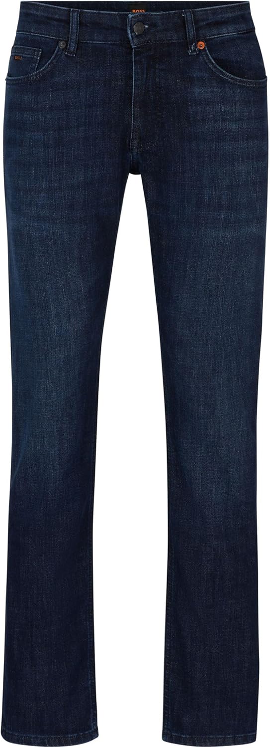 BOSS Herren Delaware BC-L-P Blaue Slim-Fit Jeans aus Super-Stretch-Denim 30W / 34L Blau, 30W / 34L B