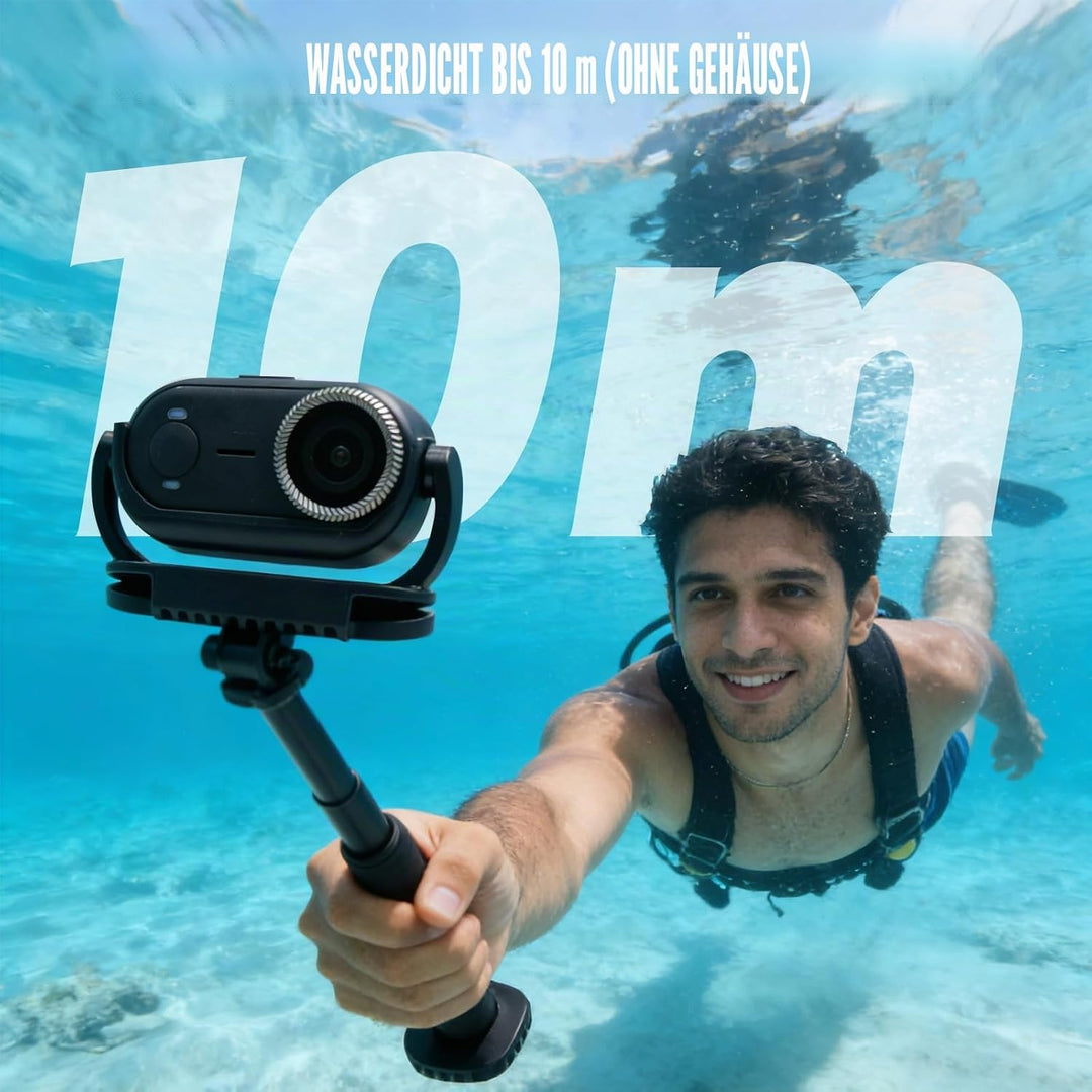 OBEST Action Cam 4K 30FPS Wasserdicht 10m WiFi Action Kamera 64GB Mini Bodycam Körperkamera Bildstab