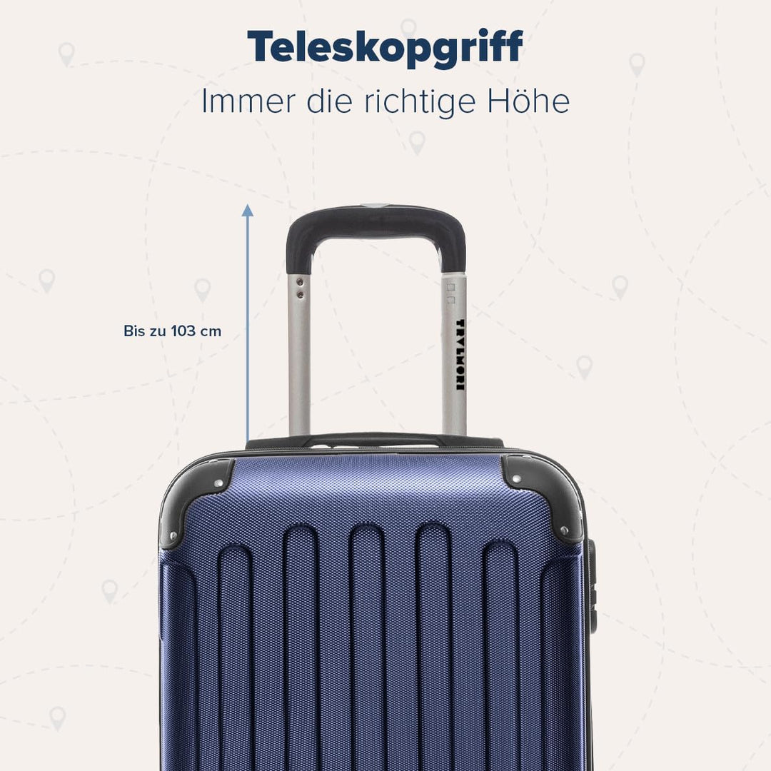 TRVLMORE Handgepäck Koffer 55x40x20cm - Koffer & Trolleys, Reisekoffer mit Rollen, Handgepäck Trolle