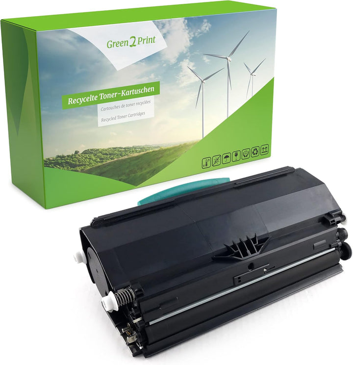 Green2Print Toner schwarz 3500 Seiten ersetzt Lexmark E260A11E, E260A21E passend für Lexmark E260D,