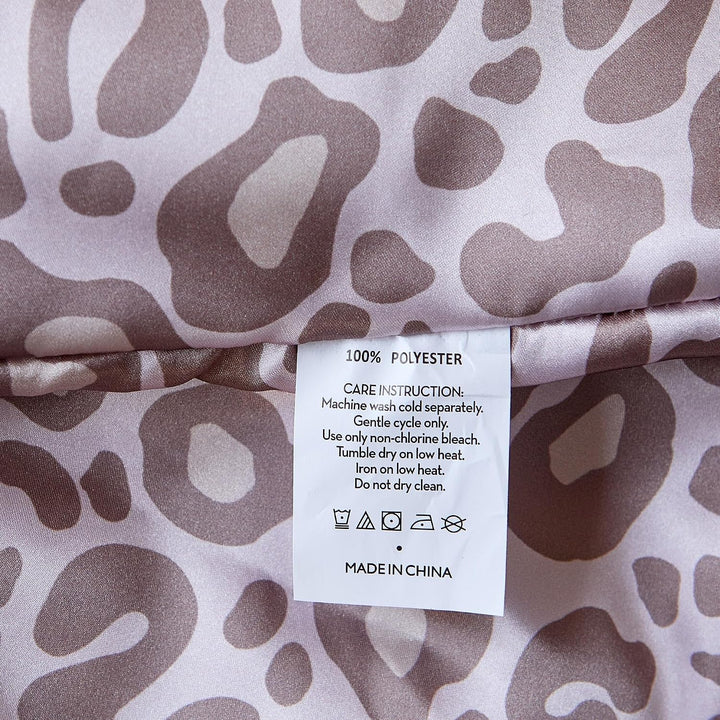 Luowei Leoparden Satin Decke 150x200 cm Rosa Kühlende Komfort Sommer Blanket 150x200 cm Verhindert d