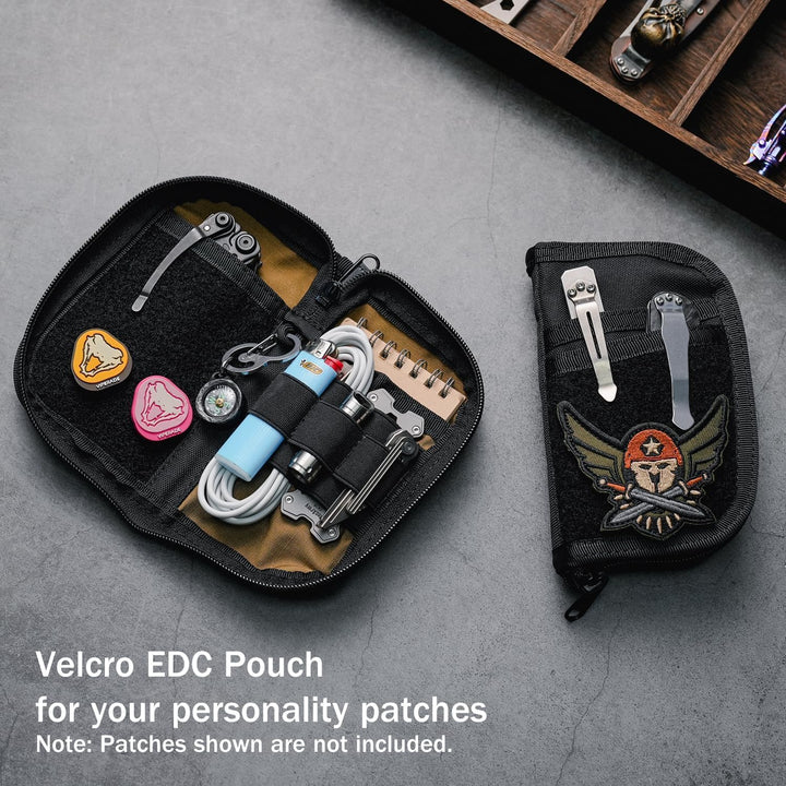 VIPERADE VE22 EDC Pouch Klein EDC Werkzeugtasche mit 4 Taschen und 5 elastischen Fächern Klein EDC O
