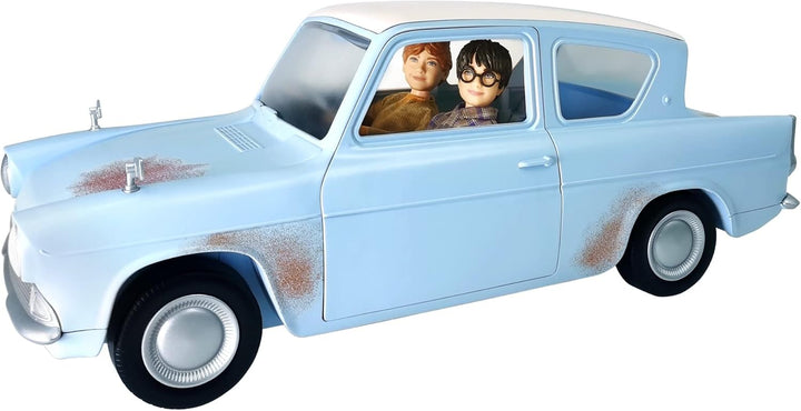 Harry Potter HHX03 - Harry Potter und Ron Weasley im fliegenden Auto, Spielset mit 2 Puppen und 1 Sp