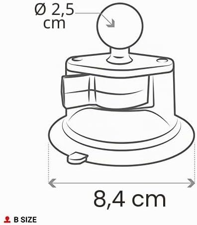 RAM MOUNTS Twist-Lock-Saugnapffuss mit Ball