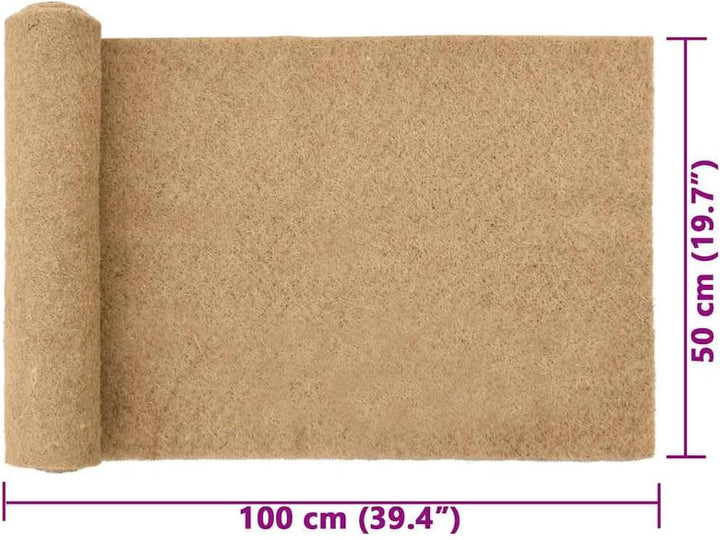 vidaXL Nagermatte Hanf 0,5x1 m 5 mm, Nagerteppich, Nagermatte 100% Hanf, Hanfmatte für Nagetiere, Ha