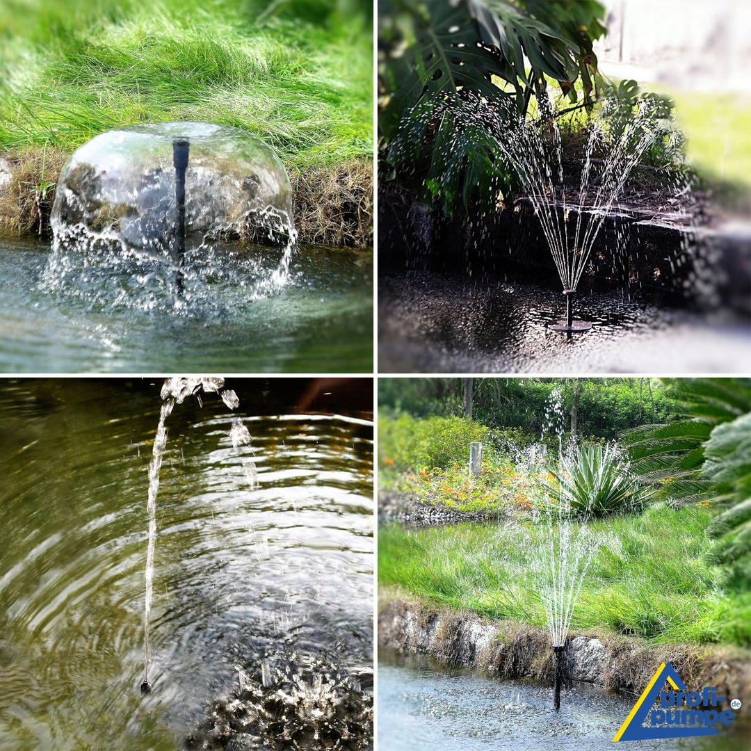 Amur SOLAR TEICHPUMPE Oasis 501R Solar-Teichpumpen-Set für Garten und TEICH SPRINGBRUNNEN