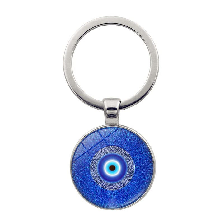 Böse Auge Schlüsselanhänger mit Schlüsselring für Herren und Damen,Türkische Blaues Auge Schlüsselbu