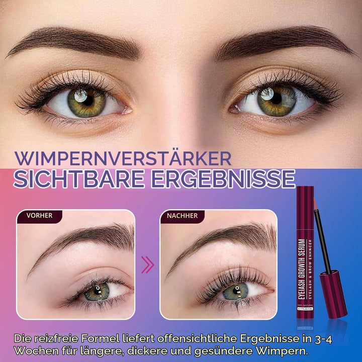 Wimpernserum Ohne Hormone, Wimpernwachstumsserum Hormonfrei - Natürliches Lash Serum für Längere &amp; K
