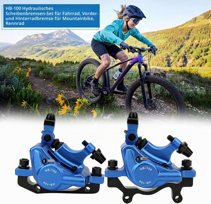Fahrrad Hydraulische Scheibenbremse Set, HB-100 Mountainbike Aluminiumlegierung vorne und hinten Hyd