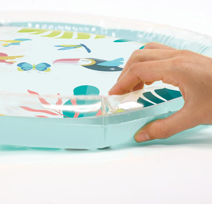 LUDI — Wassermatte im Dschungel — Grosse Matte für sensorische Aktivitäten, um Babys zu wecken — mot