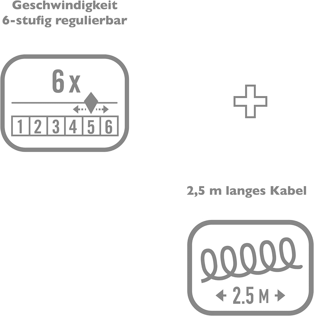 Bausch 0319 Elektrisches Maniküre-/Pediküregerät mit Rechts- und Linkslauffunktion, Acrylständer, 9