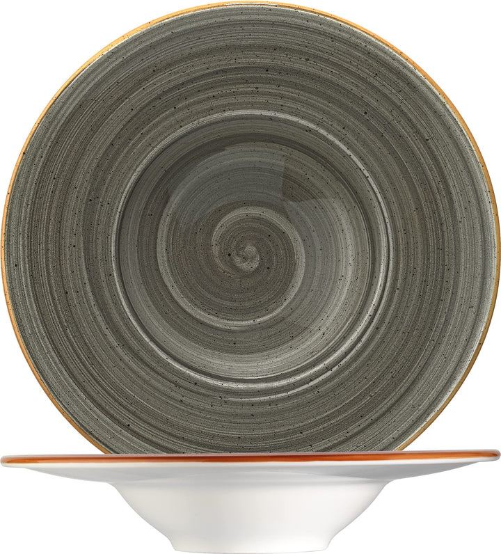 Bonna Premium Porcelain ASCBNC28CK Aura Space Plate Teller tief, Supenteller, 28cm, 400ml, Porzellan