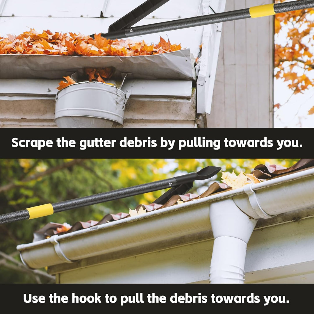 Dachrinnen reinigung werkzeuge, dachrinnen reinigung mit 307 CM Stangen, dachrinnenreiniger Löffel W
