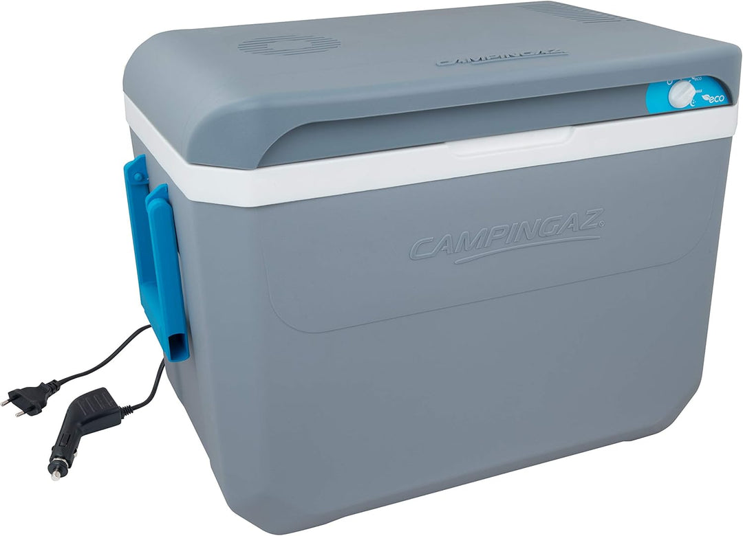 Campingaz Powerbox Plus Thermoelektrische 12V/230 V Kühlbox, Hochleistungs-Kühlbox Auto, mit UV Schu