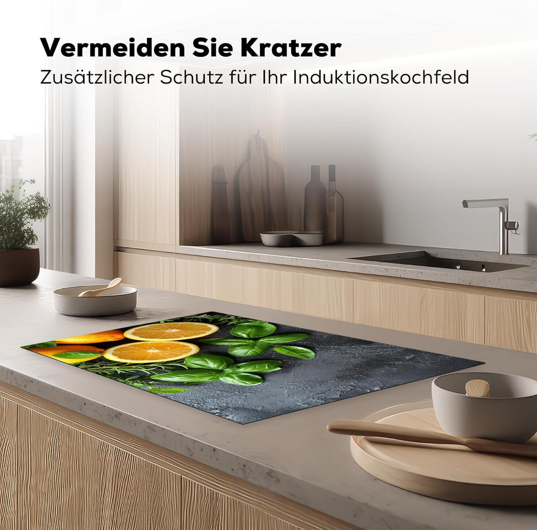 Herdabdeckplatte Einteilig Induktionsmatte Küche Abdeckung Ceranfeld Herd Abdeckplatte Deko Vinyl Ma