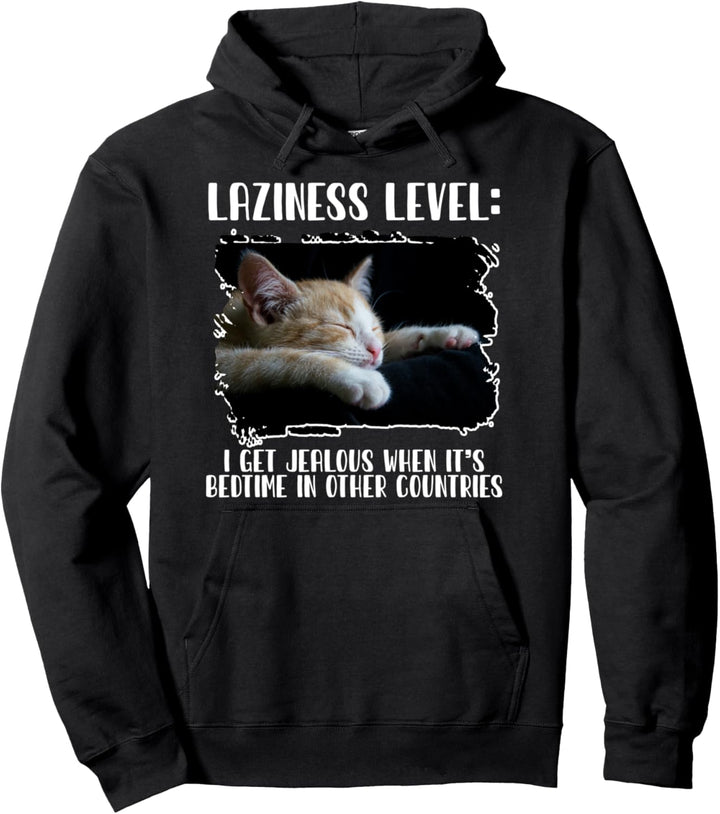 Lustige Katzen Spruch lustig faul Spruch grumpy Pullover Hoodie