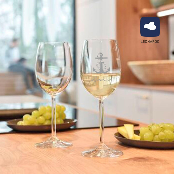 Geschenk zum Valentinstag – Wein Geschenksets – Weinglas mit Gravur 370ml – Geburtstagsgeschenke – G