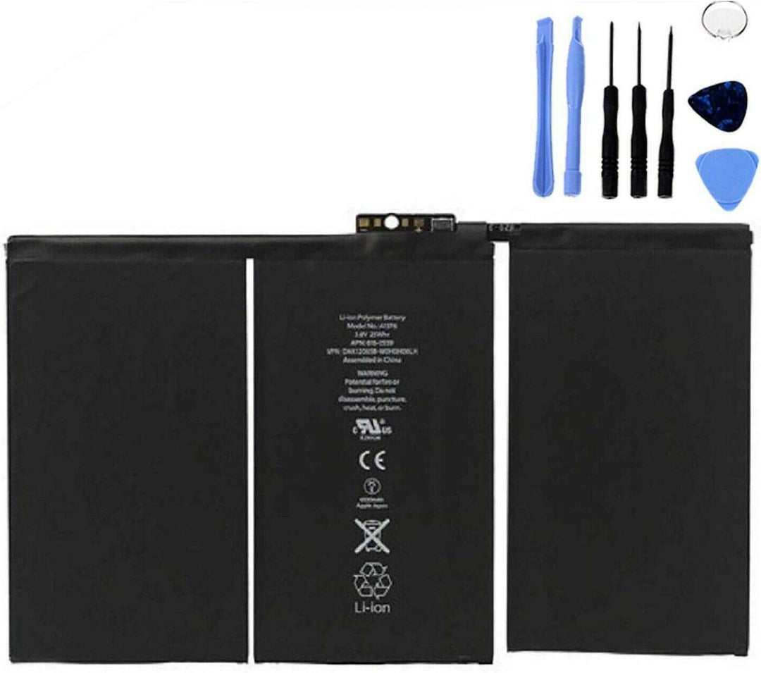 Hohe Kapazität 6500 mAh Akku kompatibel mit iPad 2 mit Demontage-Set im Lieferumfang enthalten