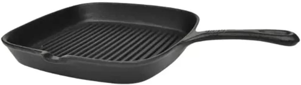 vidaXL BBQ 36cm Grillpfanne aus Gusseisen 36.5x24.5 cm, 36.5x24.5 cm