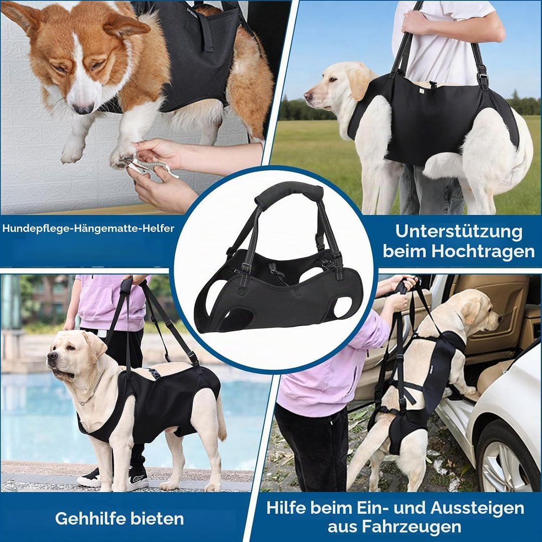 Tragehilfe Hund Gross, Hunde Tragehilfe, Hundehebegeschirr für Behinderte, Verletzte Oder Ältere (2X