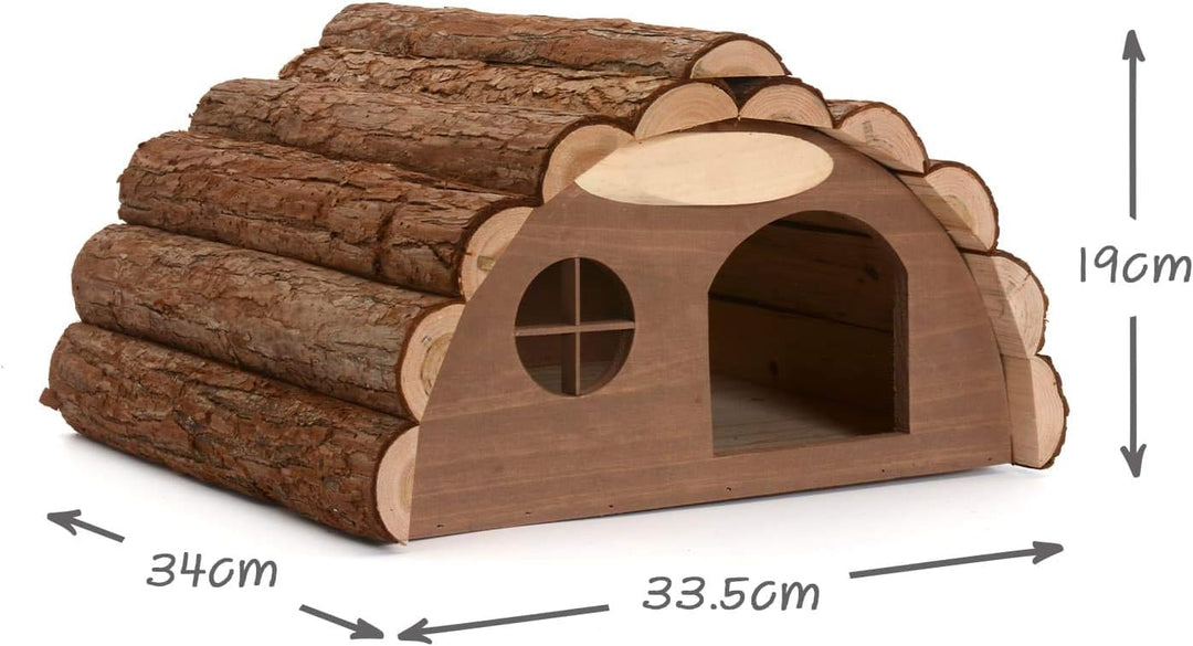 CKB LTD Holzhaus für Igel oder Meerschweinchen – Outdoor Schuppen – Hotel kann auch für den Wintersc