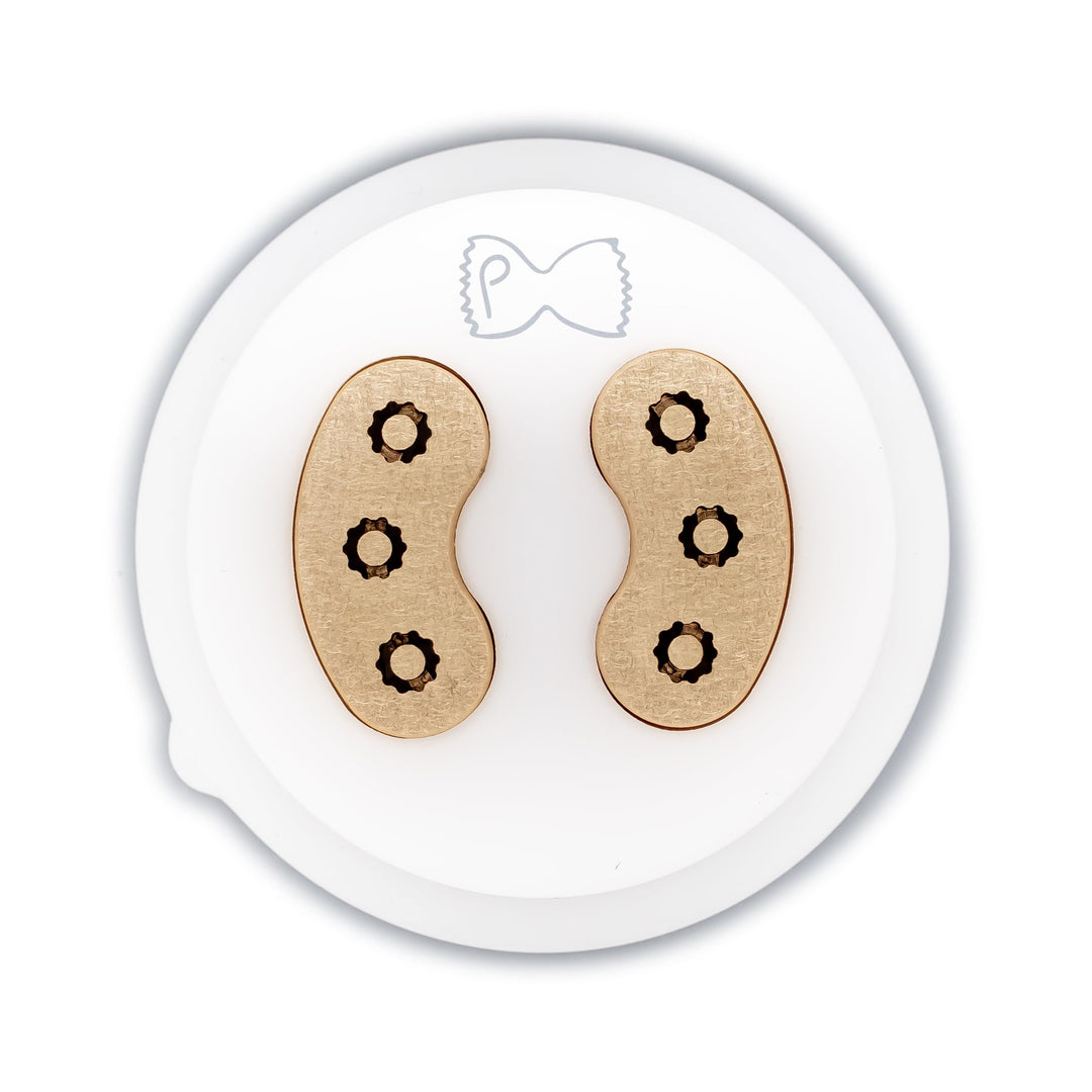 Pastidea - Matrize aus Bronze und POM Sedanino Rigato kompatibel mit Philips Pasta Maker Avance und