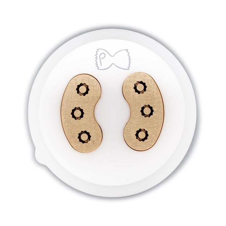 Pastidea - Matrize aus Bronze und POM Sedanino Rigato kompatibel mit Philips Pasta Maker Avance und