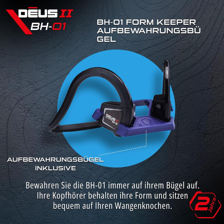 XP Metal Detectors BH-01 Kabelgebundene Kopfhörer mit Knochenleitung, entwickelt für XP Deus II - wa