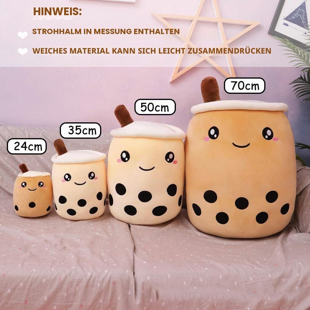 AMOZO Bubble Tea Kuscheltier Plüschtier Boba Tee Süsse Kissen Plushie XXL Soft Plüsch Kissen Puppe K
