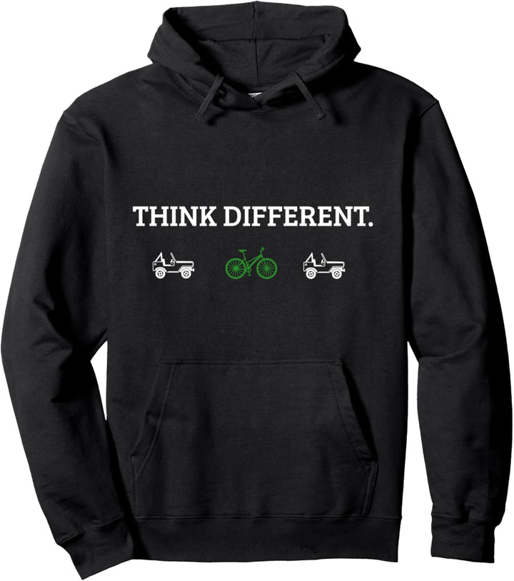 Think different - ride a bike! Pullover Hoodie