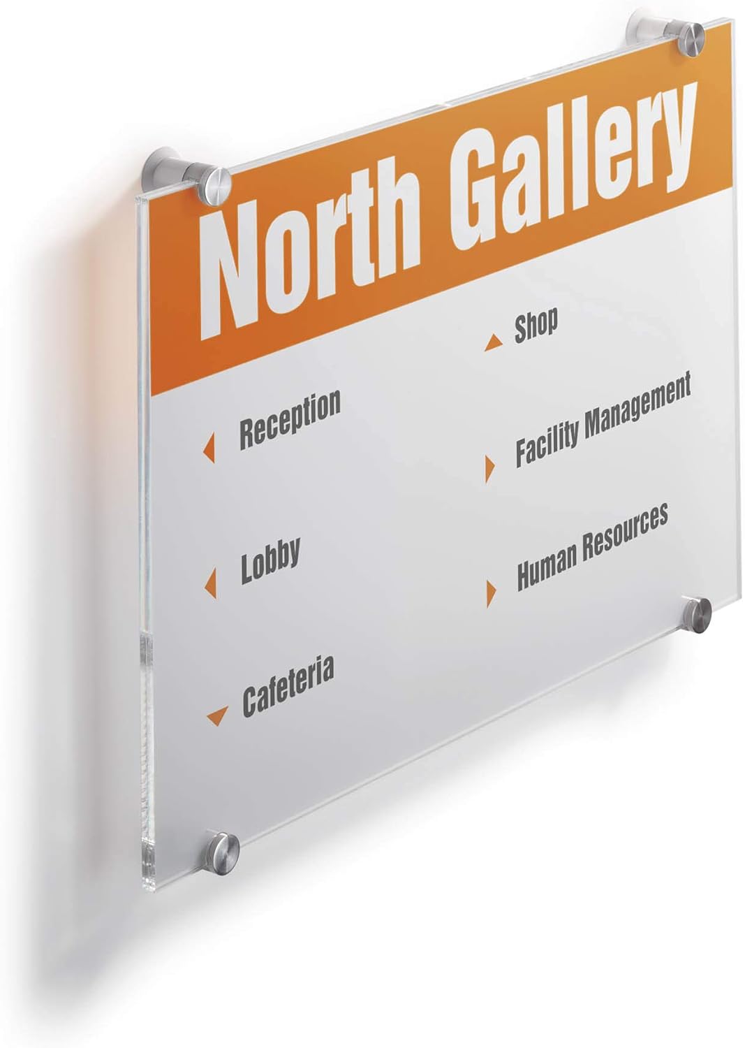 Durable Türschild Crystal Sign, 297 x 420 mm (A3), mit bedruckbarer Folieneinlage, transparent, 4826