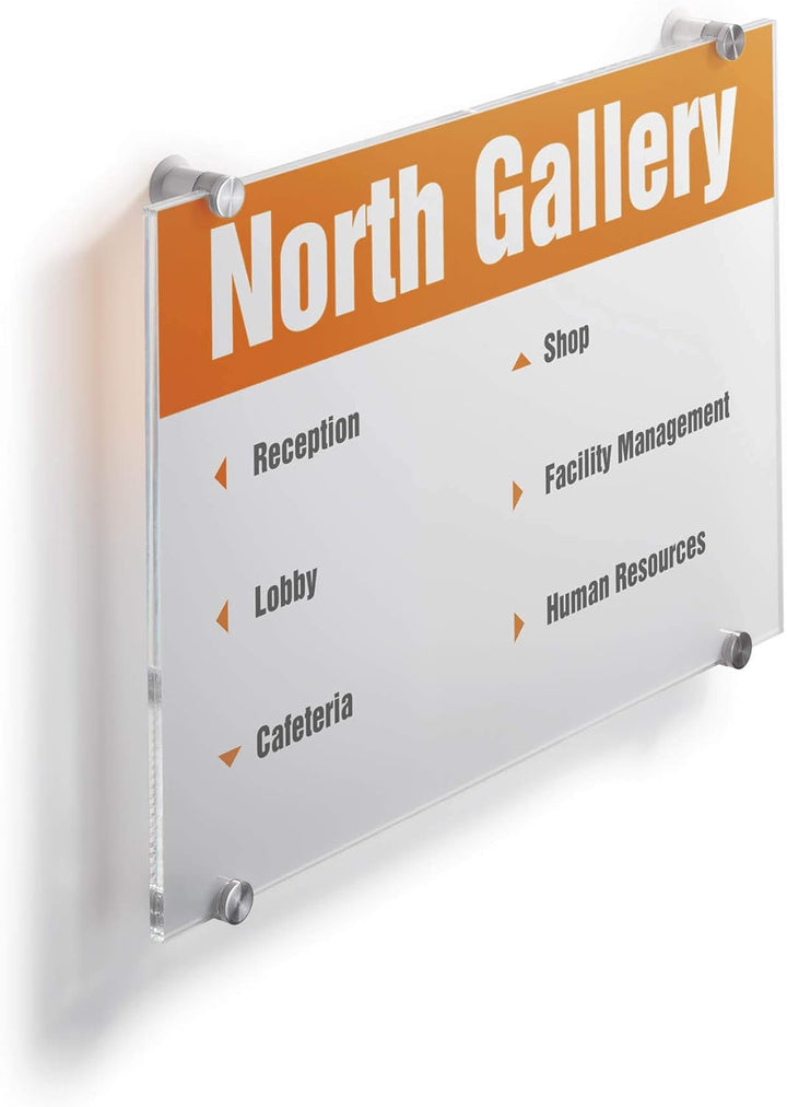 Durable Türschild Crystal Sign, 297 x 420 mm (A3), mit bedruckbarer Folieneinlage, transparent, 4826