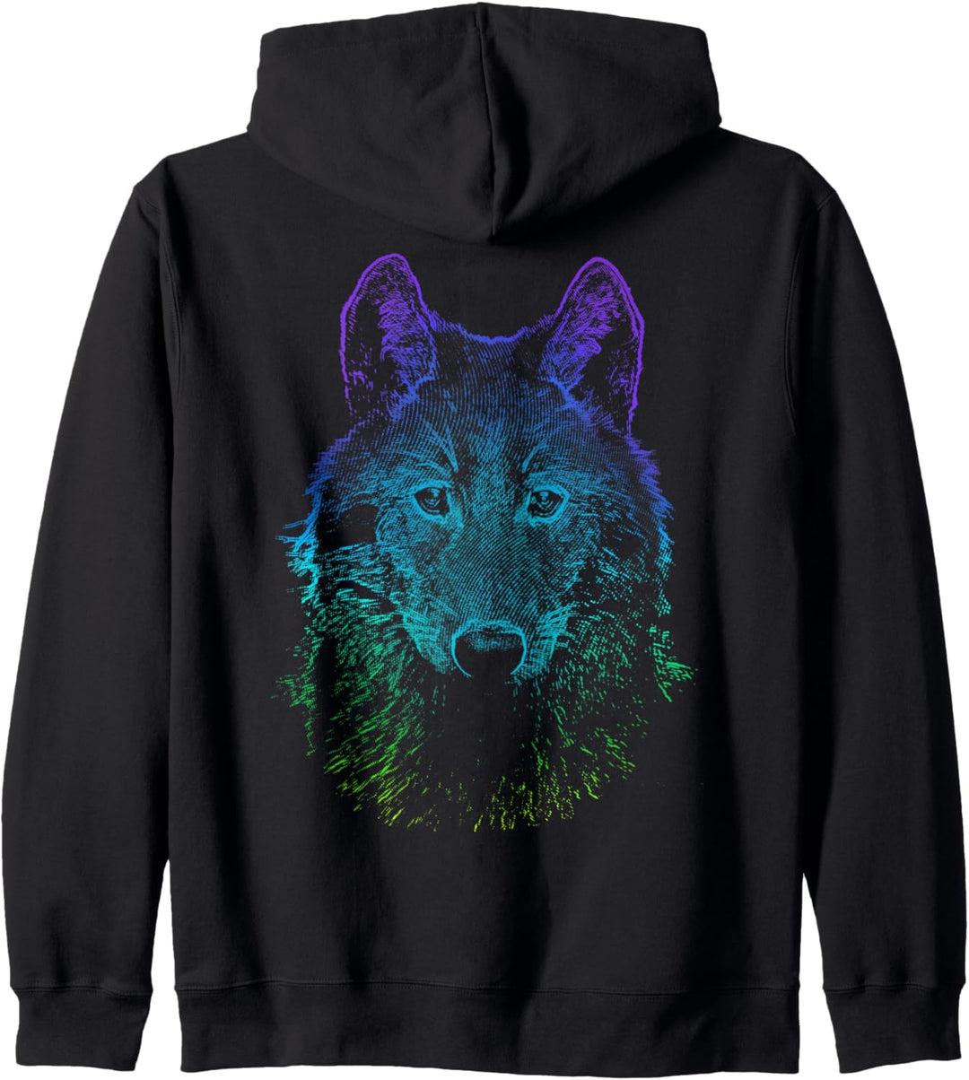 Wolf Regenbogen wild lebende Tier Kapuzenjacke