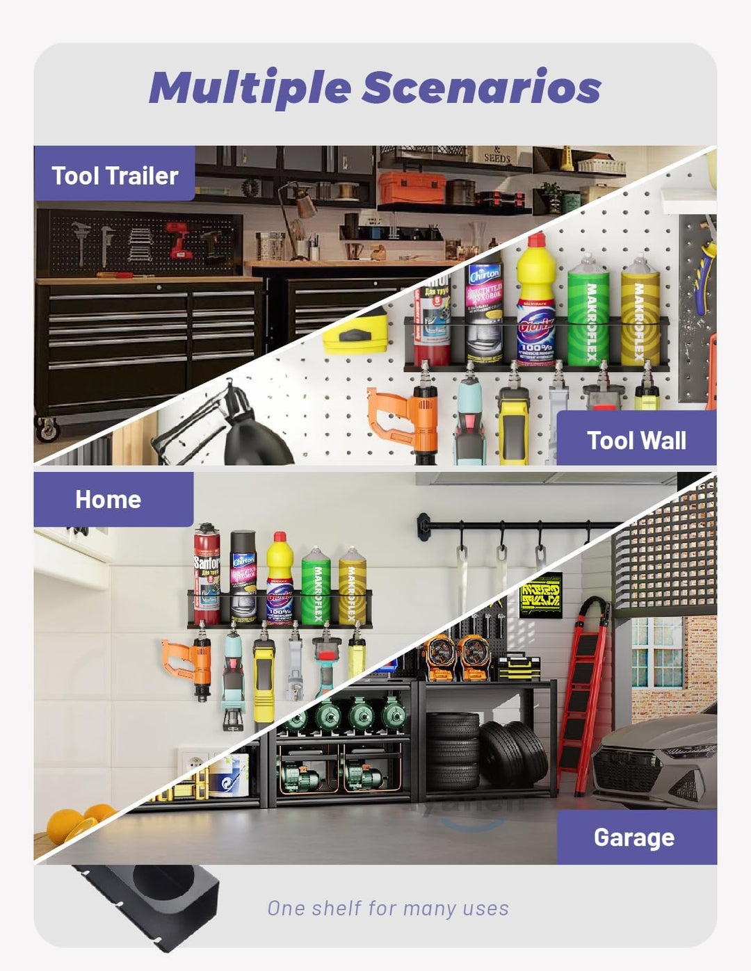 Dosenhalter, Spraydosenhalter, Sprühdosenhalter, Druckluft Werkzeug Zubehör für Garage Werkstatt, Pl