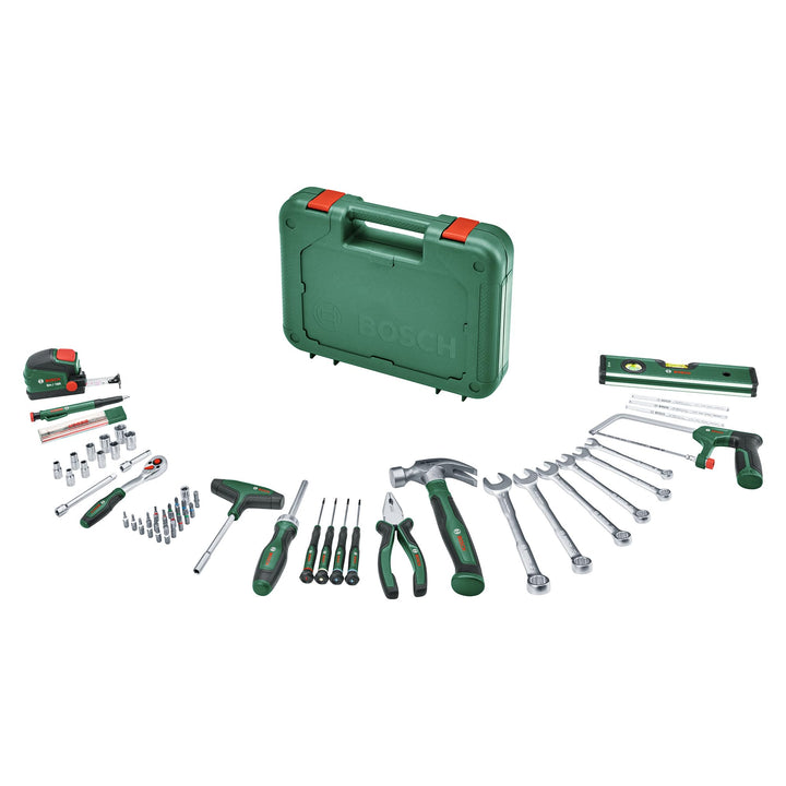 Bosch Werkzeug-Set 64-teilig (vielseitige, ergonomische Werkzeuge aus hochwertigen Materialien; Zang