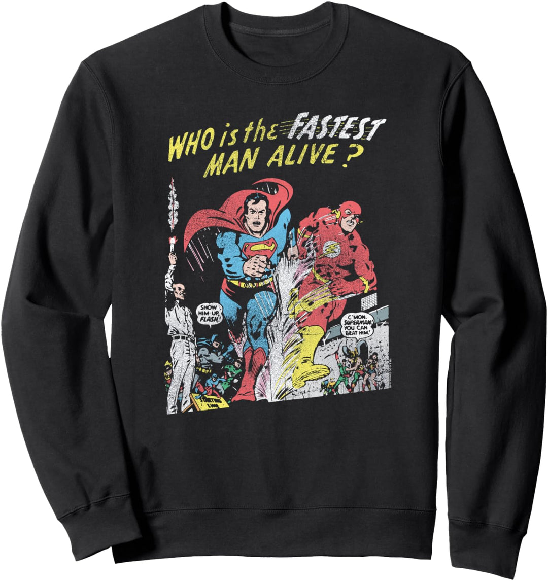 Justice League The Flash and Superman Sweatshirt