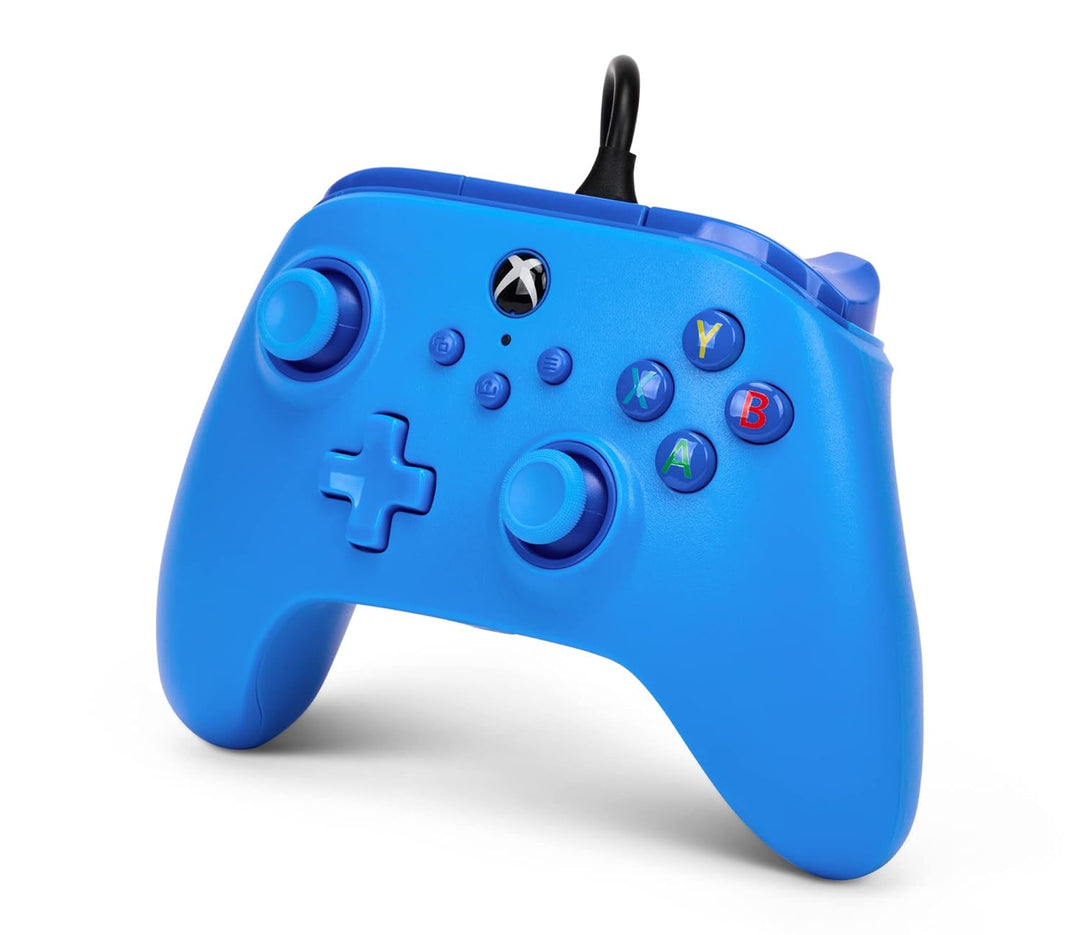 Kabelgebundener PowerA Controller für Xbox Series X|S und Windows 10/11 - Blau, Gamepad, kabelgebund