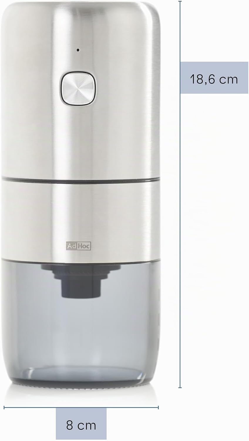 AdHoc MC10 Elektrische Kaffeemühle i.Mill | Wiederaufladbare Design-Kaffeemühle mit CeraCutXL Kerami