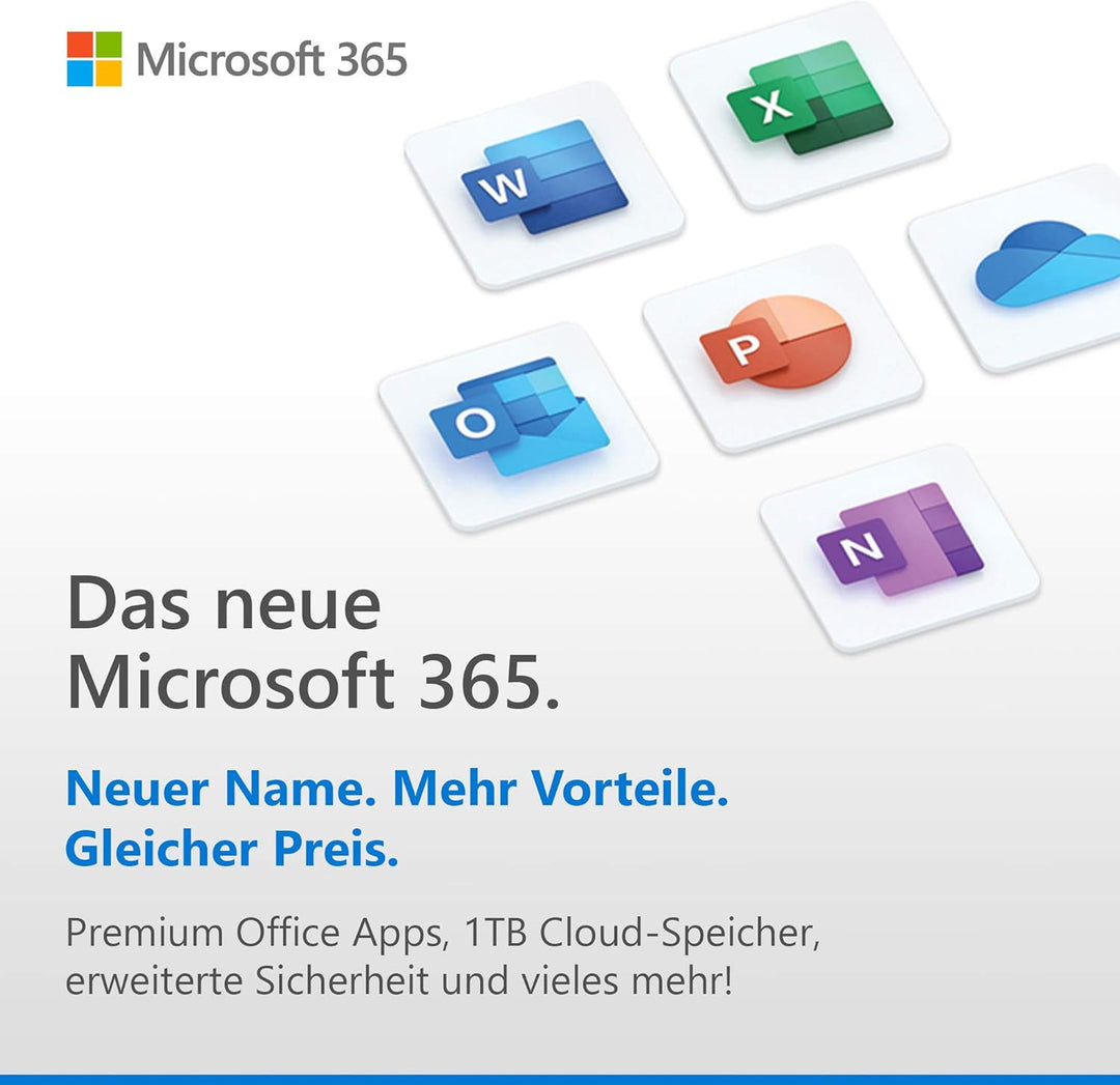 Microsoft 365 Single | 1 Nutzer | Mehrere PCs/Macs, Tablets und mobile Geräte | 1 Jahresabonnement |